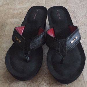 Coach Wedge Flip Flops